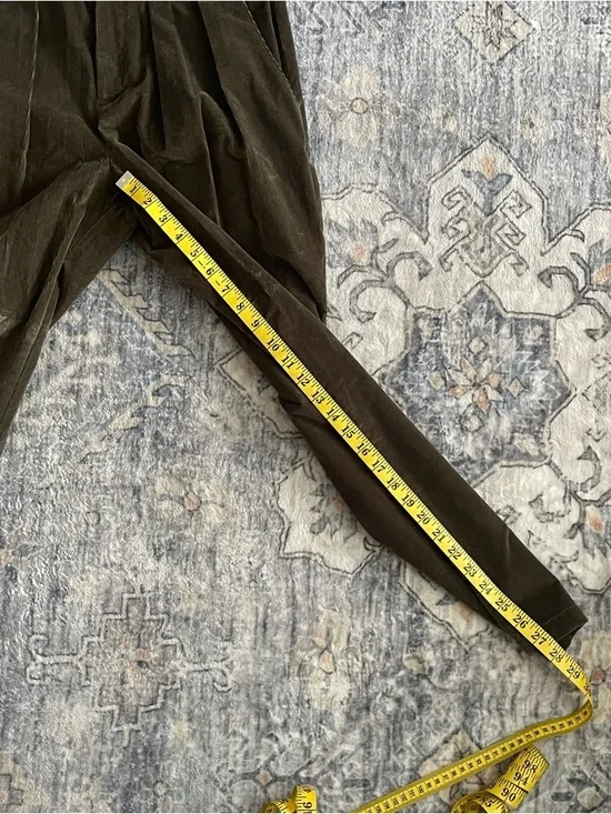 Doen Nelda Corduroy Pant Dark Green Olive Sz 4-6 Womens - Picture 5 of 16